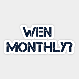 The Unofficial Wen Monthly Sticker